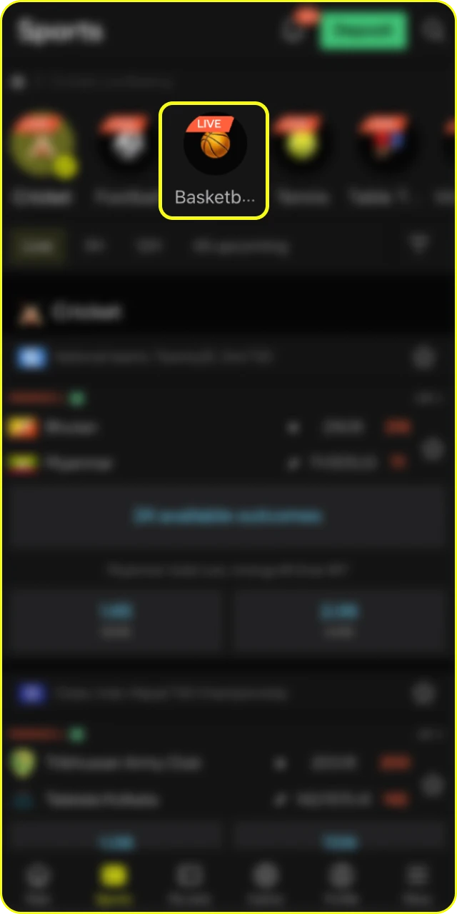 Visit Parimatch Casino to place your basketball bets.