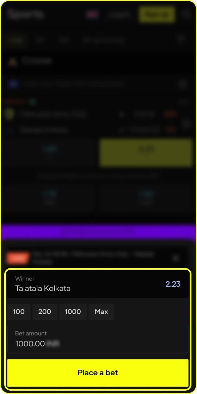 Don't waste your time – bet on cricket at Parimatch Casino.