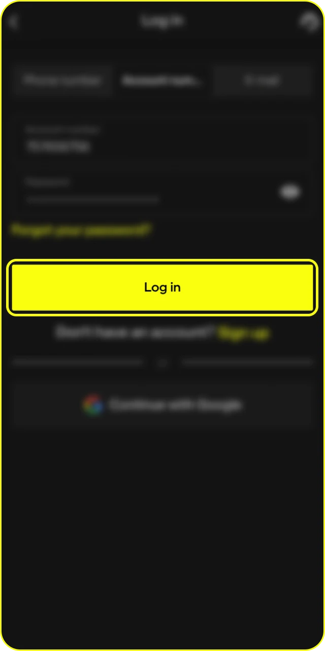 Complete authorization at Parimatch casino and start placing bets.