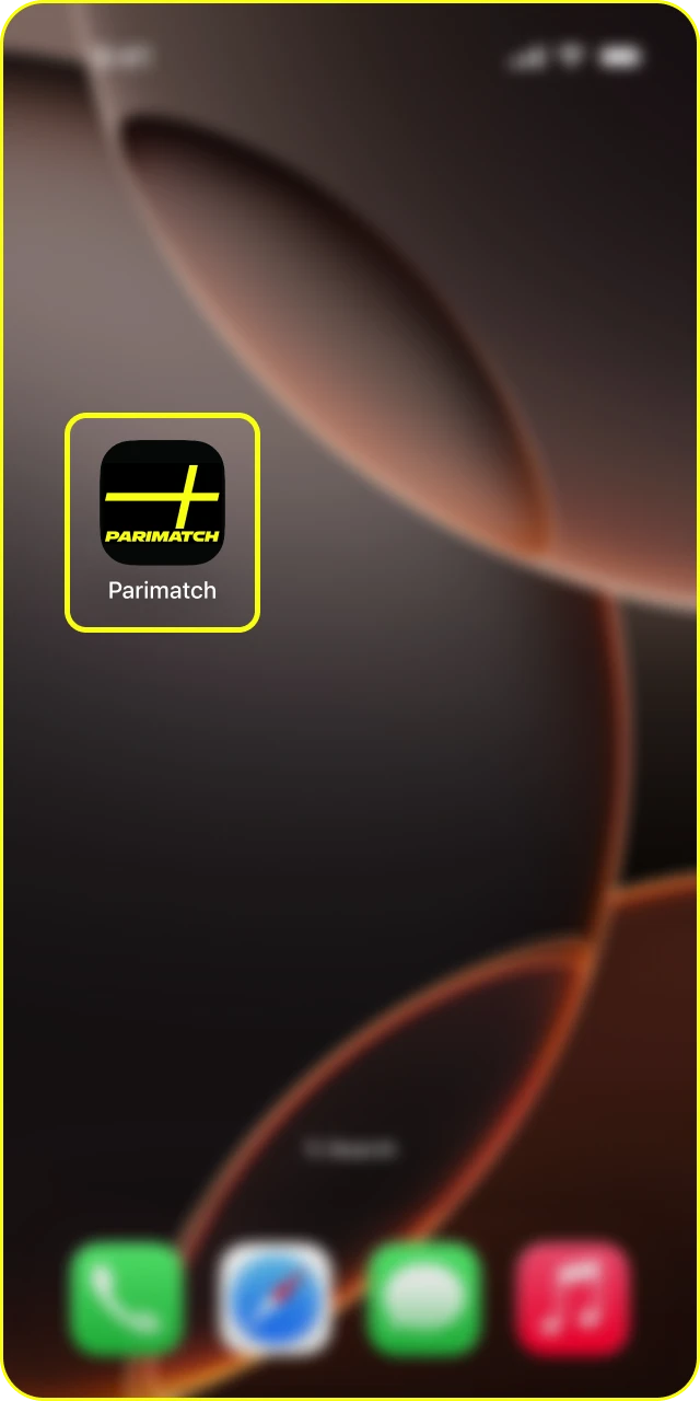 Install the Parimatch App on your iOS smartphone to enjoy mobile gaming.