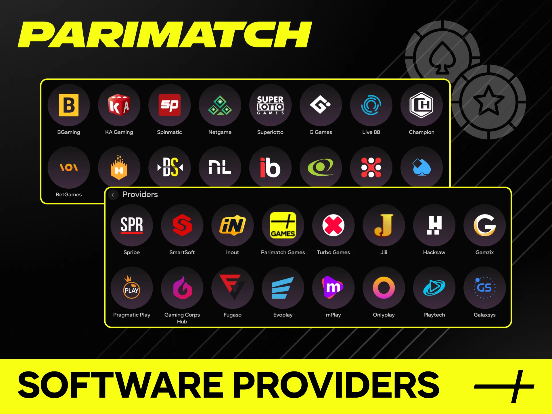 Play top-tier casino games from the best software providers at Parimatch.