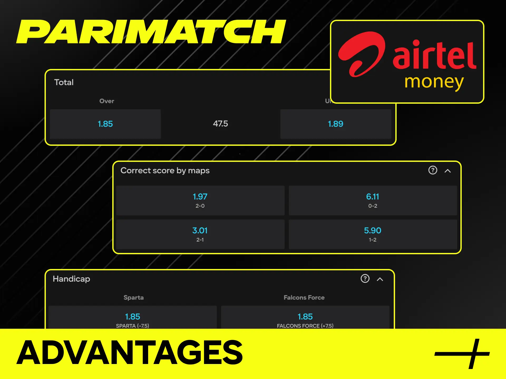 Benefit from the core advantages of CS2 betting at Parimatch Tanzania.
