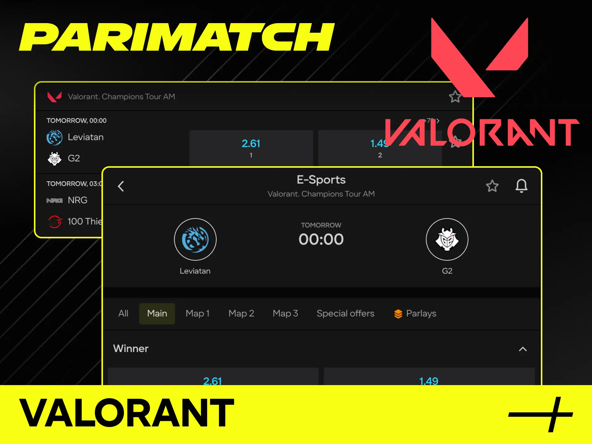 Join Parimatch to bet on intense Valorant tournaments.