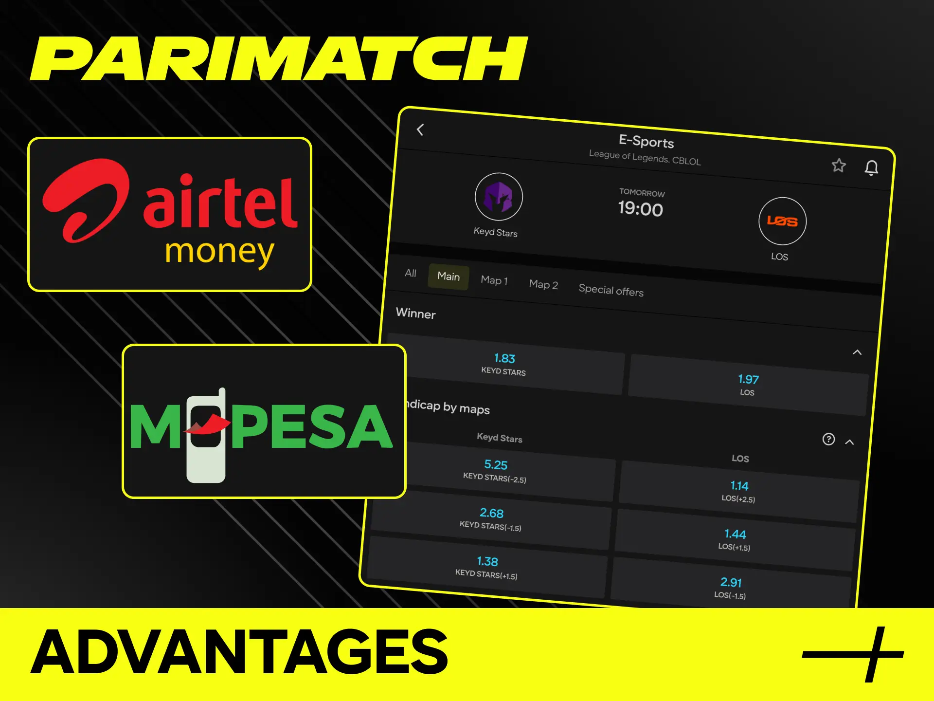 Discover the main advantages of League of Legends betting at Parimatch Tanzania.