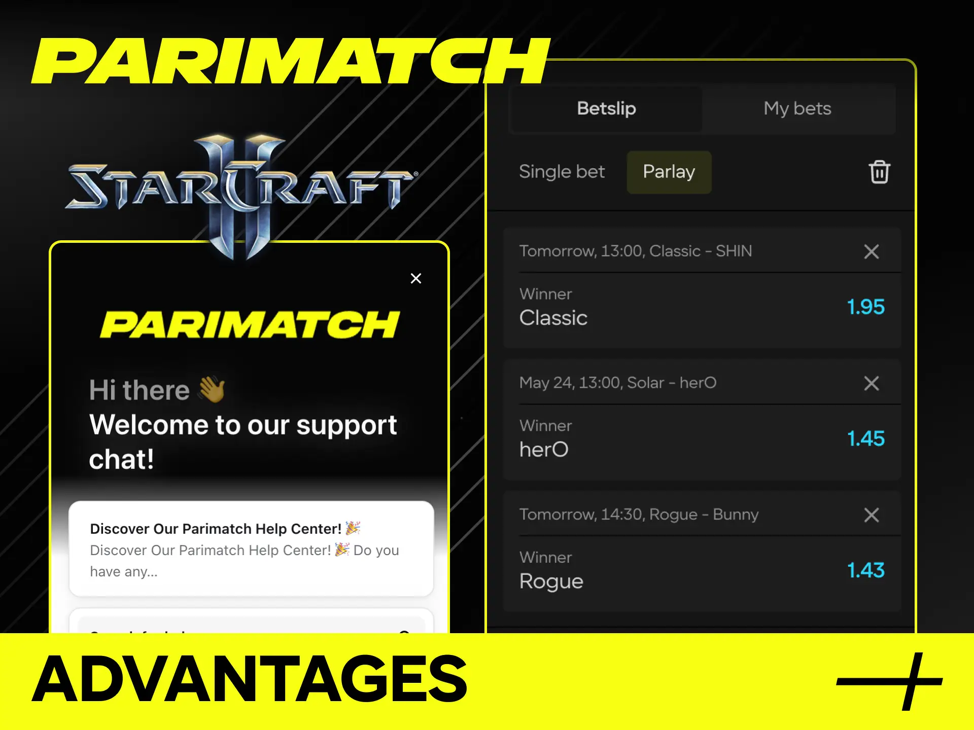 Gain high returns with the ultimate advantages of StarCraft 2 betting at Parimatch Tanzania.